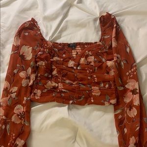 Floral crop top